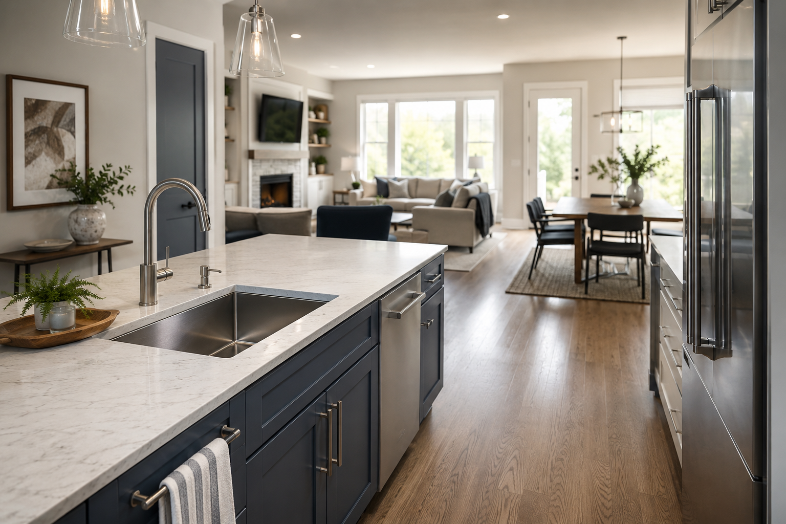 Clean high-touch surfaces in a protected residential home